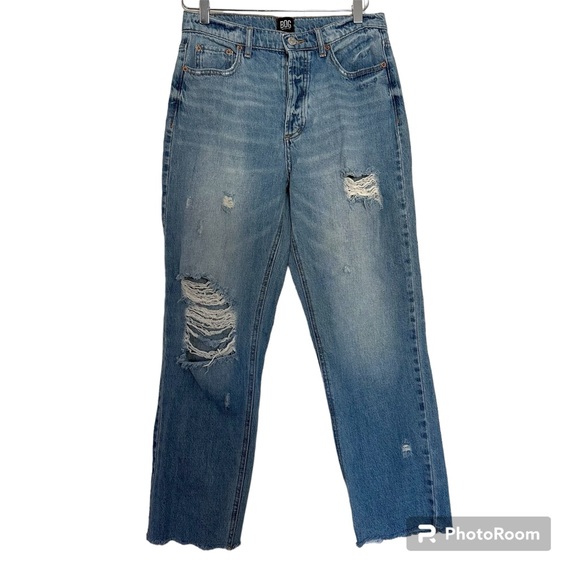 UO BDG Slim Straight Distressed Ankle Jeans Size 28 - Picture 2 of 10